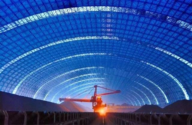 麻城亿优钢构工程师为您解析原料场封闭技术的特点和类型